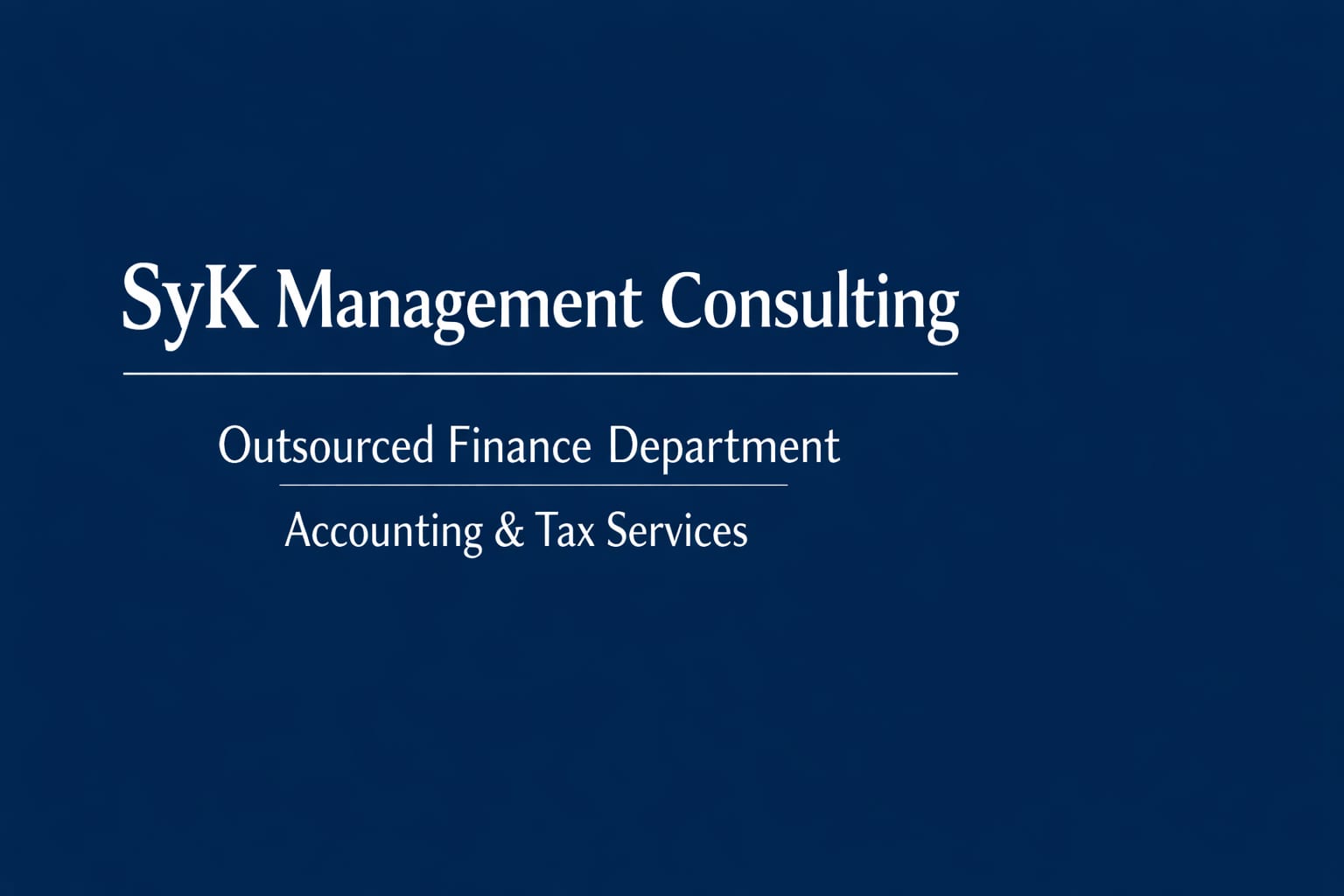 SyK Management Consulting corporate practice offices at Devonshire House, Mayfair, London
